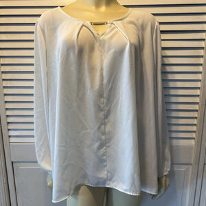 Women's NY Collection Woman Blouse Size 2X White